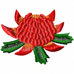 Flowers And Tree Embroidery Design 12